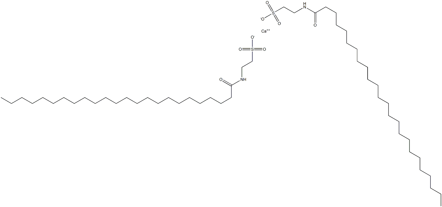 Bis[N-(1-oxotetracosyl)taurine]calcium salt Struktur