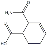 2-Carbamoyl-3-cyclohexene-1-carboxylic acid Struktur