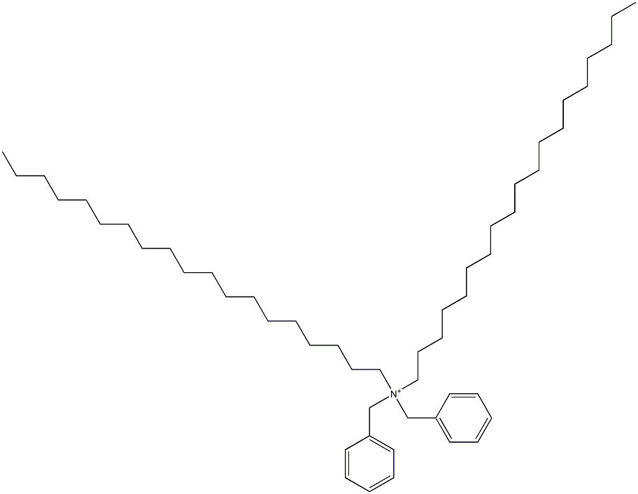 Dinonadecyldibenzylaminium Struktur