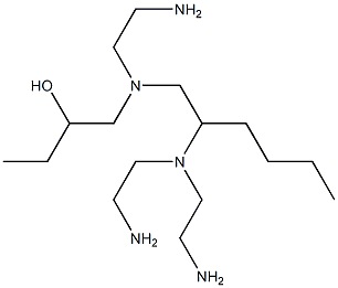 1-[N-(2-Aminoethyl)-N-[2-[bis(2-aminoethyl)amino]hexyl]amino]-2-butanol Struktur