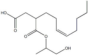 2-(3-Octenyl)succinic acid hydrogen 1-(2-hydroxy-1-methylethyl) ester Struktur