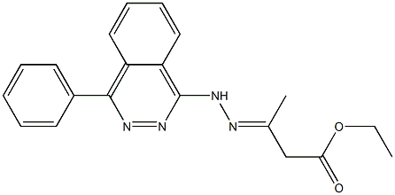 3-[2-(4-Phenylphthalazine-1-yl)hydrazono]butyric acid ethyl ester Struktur