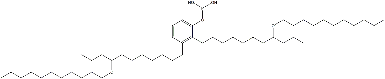 Phosphorous acid bis[8-(undecyloxy)undecyl]phenyl ester Struktur