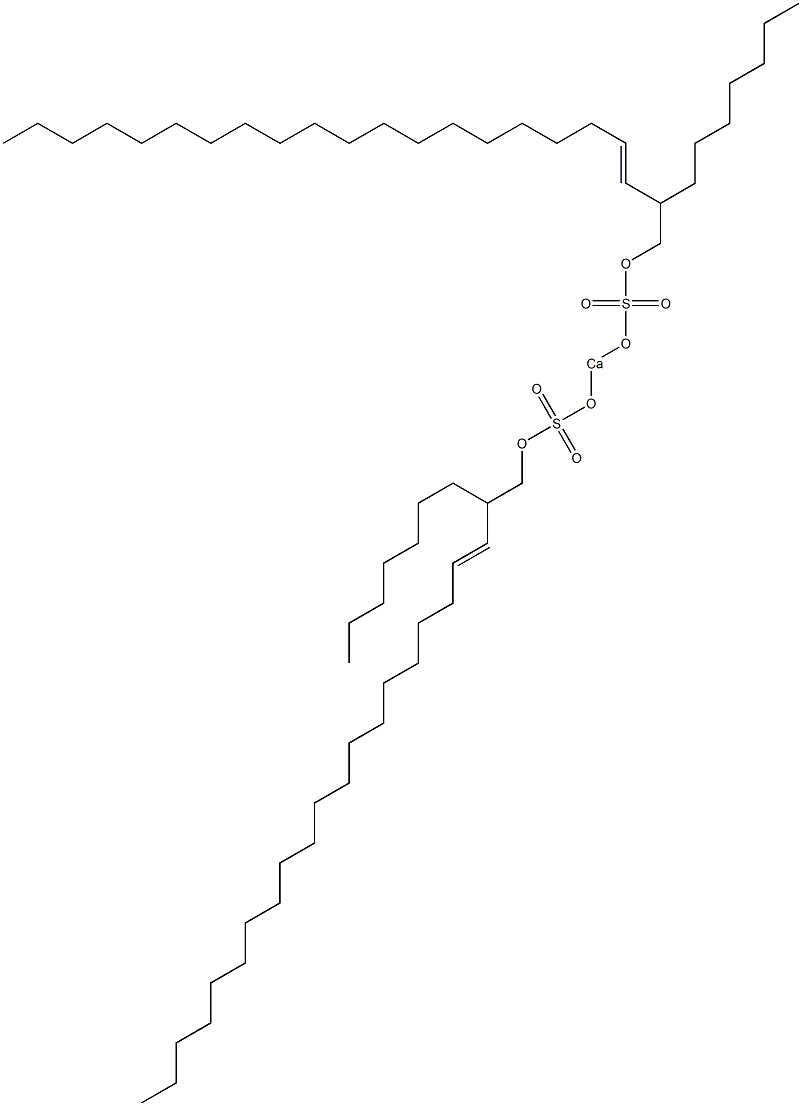 Bis(2-heptyl-3-docosenyloxysulfonyloxy)calcium Struktur