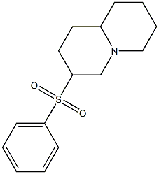 3-(Phenylsulfonyl)octahydro-2H-quinolizine Struktur