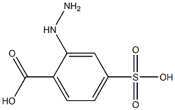 2-Hydrazino-4-sulfobenzoic acid Struktur