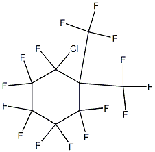 Bis(trifluoromethyl)chlorononafluorocyclohexane Struktur