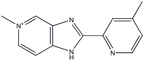 2-(4-Methylpyridin-2-yl)-5-methyl-1H-imidazo[4,5-c]pyridin-5-ium Struktur