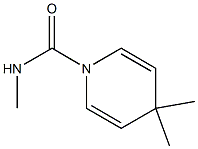 1,4-Dihydro-4,4-dimethyl-N-methylpyridine-1-carboxamide Struktur