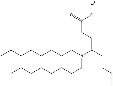 4-(Dioctylamino)octanoic acid lithium salt Struktur