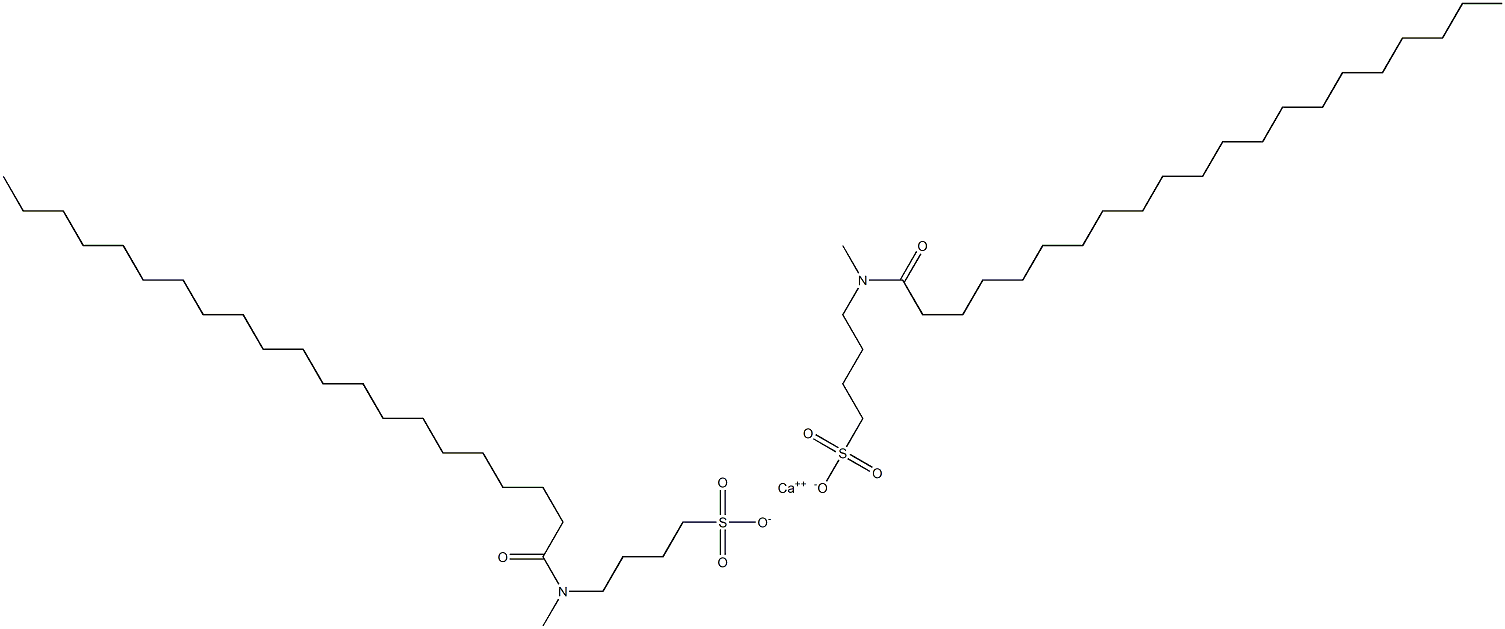 Bis[4-[N-(1-oxohenicosyl)-N-methylamino]-1-butanesulfonic acid]calcium salt Struktur