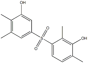 3,3'-Dihydroxy-2,4,4',5'-tetramethyl[sulfonylbisbenzene] Struktur