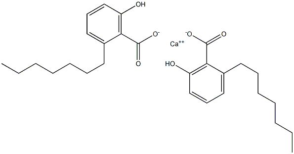 Bis(2-heptyl-6-hydroxybenzoic acid)calcium salt Struktur