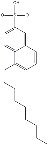 5-Nonyl-2-naphthalenesulfonic acid Struktur