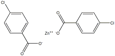 Bis(4-chlorobenzoic acid)zinc salt Struktur