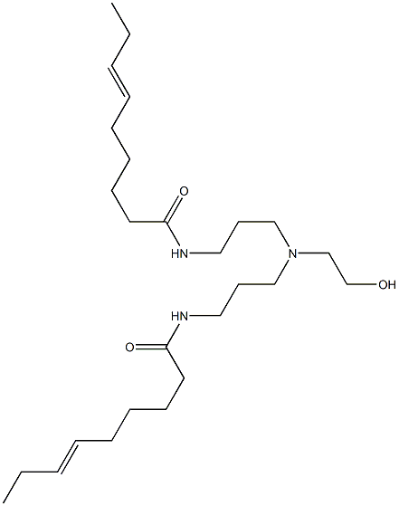 N,N'-[2-Hydroxyethyliminobis(3,1-propanediyl)]bis(6-nonenamide) Struktur