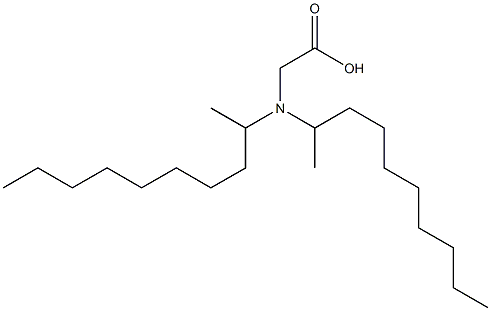 N,N-Bis(1-methylnonyl)aminoacetic acid Struktur