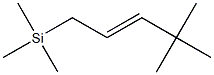 1-(Trimethylsilyl)-4,4-dimethyl-2-pentene Struktur