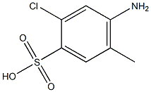 4-Amino-2-chloro-5-methylbenzenesulfonic acid Struktur