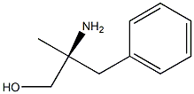 [S,(-)]-2-Amino-2-methyl-3-phenyl-1-propanol Struktur