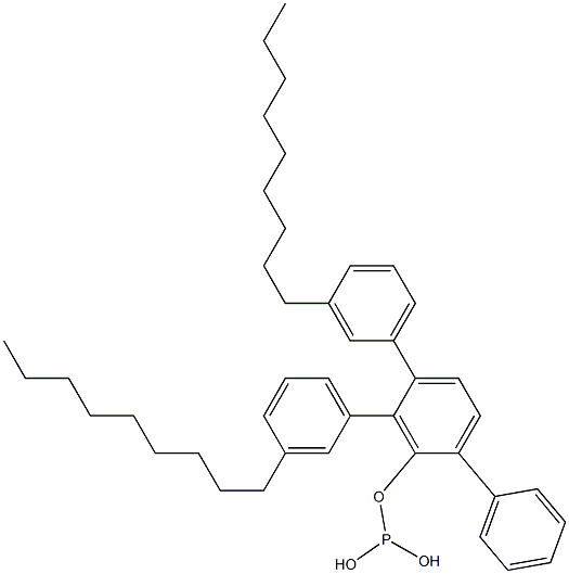 Phosphorous acid bis(3-nonylphenyl)[1,1'-biphenyl]-2-yl ester Struktur