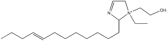 2-(8-Dodecenyl)-1-ethyl-1-(2-hydroxyethyl)-3-imidazoline-1-ium Struktur