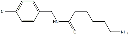 6-Amino-N-(p-chlorobenzyl)hexanamide Struktur