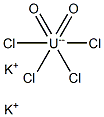 Potassium tetrachlorodioxouranate(VI) Struktur