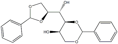 1-O,3-O:5-O,6-O-Dibenzylidene-L-glucitol Struktur