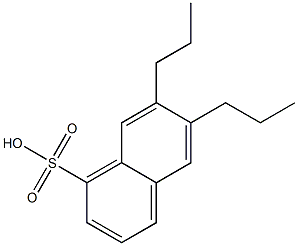 6,7-Dipropyl-1-naphthalenesulfonic acid Struktur