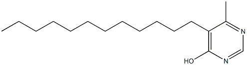 5-Dodecyl-6-methyl-4-pyrimidinol Struktur