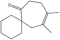 10,11-Dimethylspiro[5.6]dodec-10-en-7-one Struktur