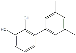 3-(3,5-Dimethylphenyl)benzene-1,2-diol Struktur