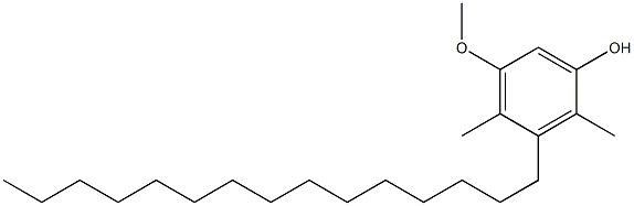 5-Methoxy-2,4-dimethyl-3-pentadecylphenol Struktur