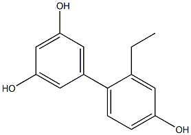 2'-Ethyl-1,1'-biphenyl-3,4',5-triol Struktur