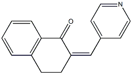 2-[(Z)-(4-Pyridinyl)methylene]-3,4-dihydronaphthalen-1(2H)-one Struktur