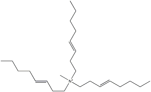 N-Methyl-N,N,N-tri(3-octenyl)aminium Struktur