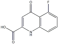 5-Fluoro-1,4-dihydro-4-oxoquinoline-2-carboxylic acid Struktur