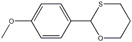 2-(4-メトキシフェニル)-1,3-オキサチアン 化學(xué)構(gòu)造式