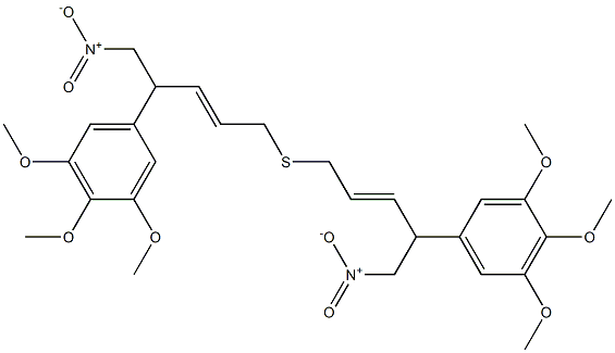 [1-(3,4,5-Trimethoxyphenyl)-2-nitroethyl]2-propenyl sulfide Struktur