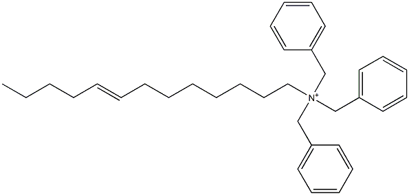 (8-Tridecenyl)tribenzylaminium Struktur