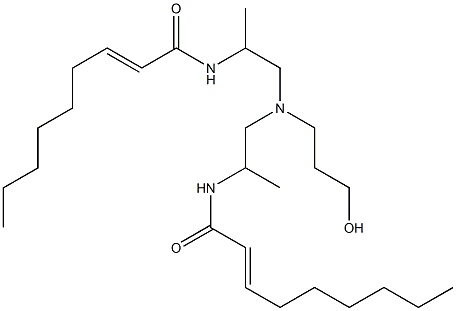 N,N'-[3-Hydroxypropyliminobis(1-methyl-2,1-ethanediyl)]bis(2-nonenamide) Struktur