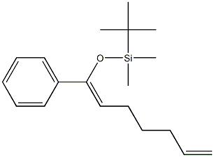 (1Z)-1-(tert-Butyldimethylsilyloxy)-1-phenyl-1,6-heptadiene Struktur