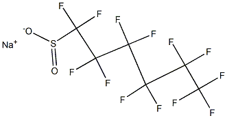 Tridecafluorohexane-1-sulfinic acid sodium salt Struktur