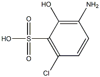 3-Amino-6-chloro-2-hydroxybenzenesulfonic acid Struktur