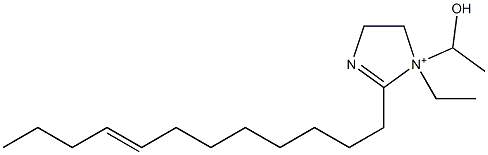 2-(8-Dodecenyl)-1-ethyl-1-(1-hydroxyethyl)-2-imidazoline-1-ium Struktur