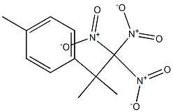 1-(1,1-Dimethyl-2,2,2-trinitroethyl)-4-methylbenzene Struktur