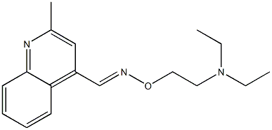 2-Methyl-4-[[2-(diethylamino)ethoxy]iminomethyl]quinoline Struktur