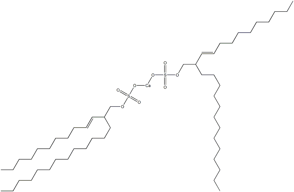 Bis[2-(1-undecenyl)pentadecyloxysulfonyloxy]calcium Struktur