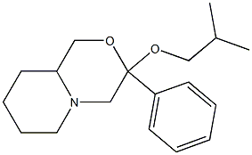 Octahydro-3-(2-methylpropyloxy)-3-phenylpyrido[2,1-c][1,4]oxazine Struktur